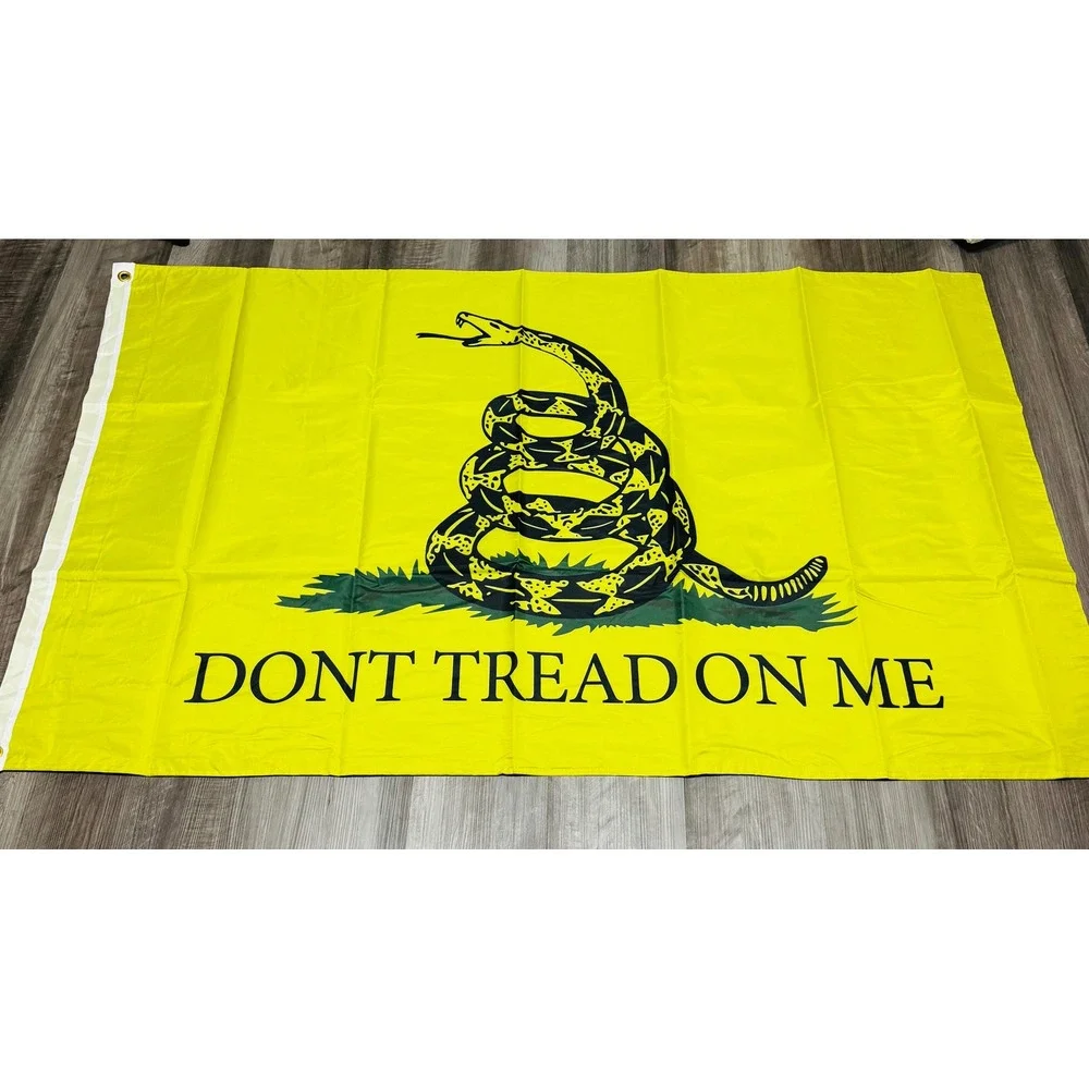 Gadsden Flag 3x5 ft Dont Tread On Me Yellow Rattlesnake Historical American Flag